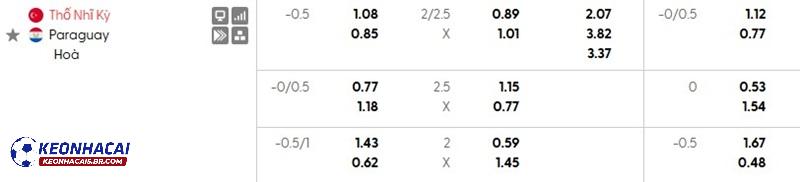 Tỷ lệ soi kèo nhà cái Thổ Nhĩ Kỳ vs Paraguay Tỷ lệ soi kèo nhà cái Thổ Nhĩ Kỳ vs Paraguay
